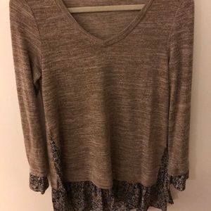 Oddy mixed media sweater, NWOT